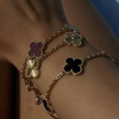 CLOVER | Black/Gold Bracelet | EXTRA 10% OFF